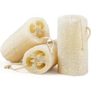 Natural Loofah Body Scrubber Sponge,Organic 5 Inch Luffa for Exfoliating & Smooth Skin Cleansing, Ideal for Men & Women, Spa & Shower Use