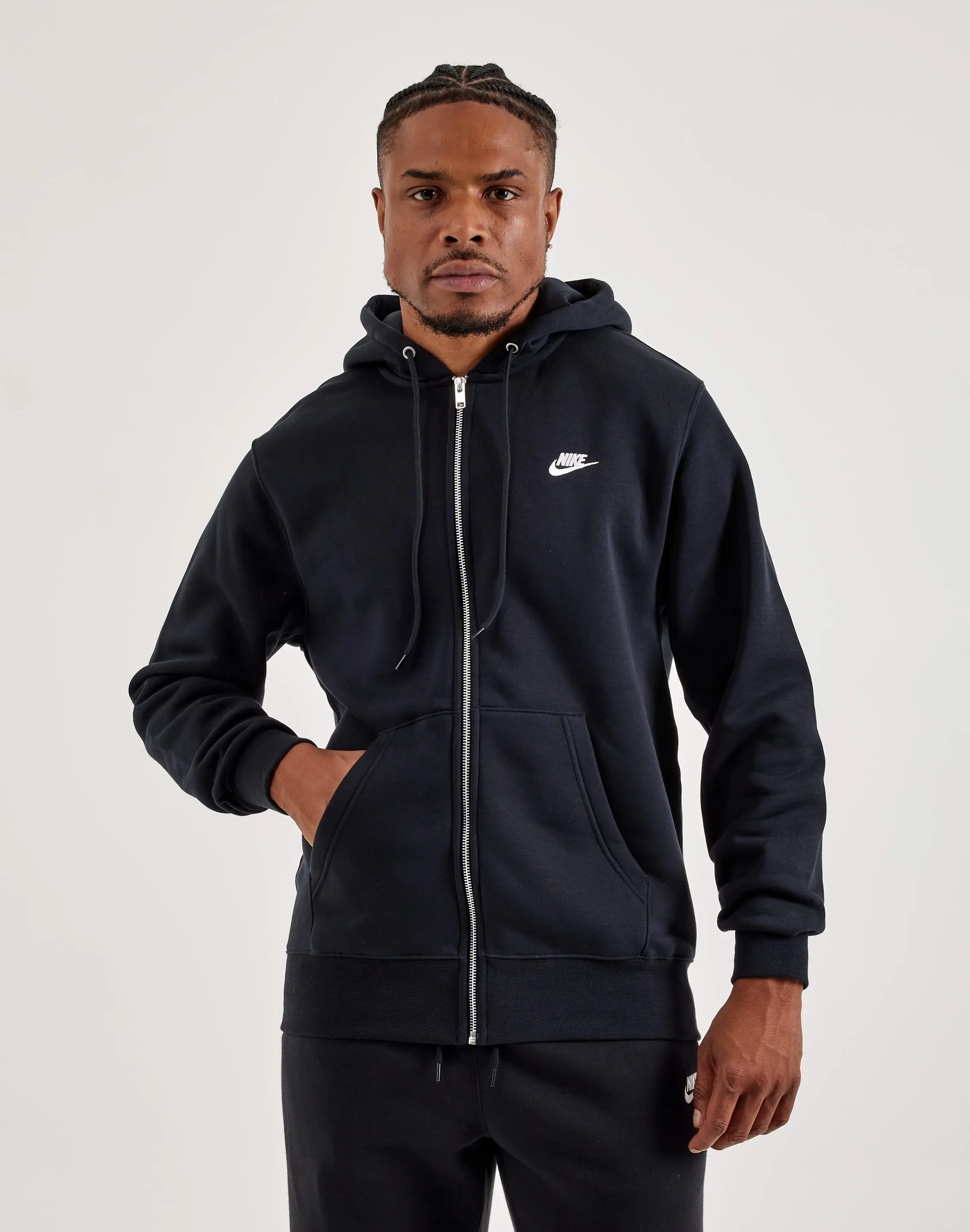 Mens Nike Club Full-Zip Fleece Hoodie