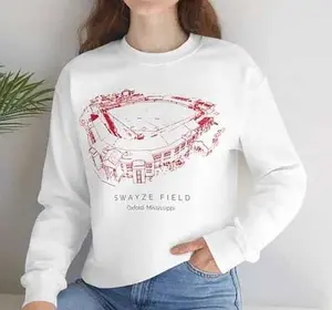 Swayze Field Stadium Graphic Sweatshirt Shirt, Stadium Unisex Crewneck Sweatshirt
