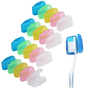 20 Pack Travel Toothbrush Head Covers, Portable Toothbrush Pod Caps Case Protector for Home and Outdoor