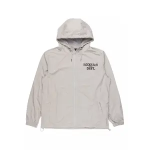 Lake Grey Graphic Windbreaker