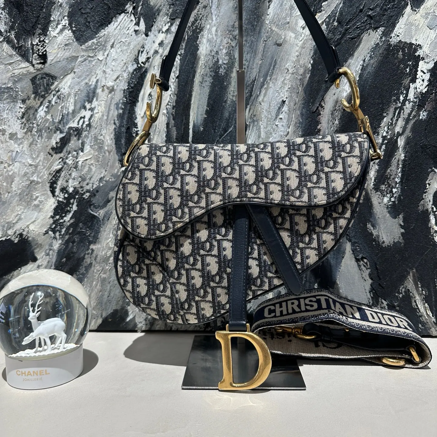 Pre-owned Dior saddle medium