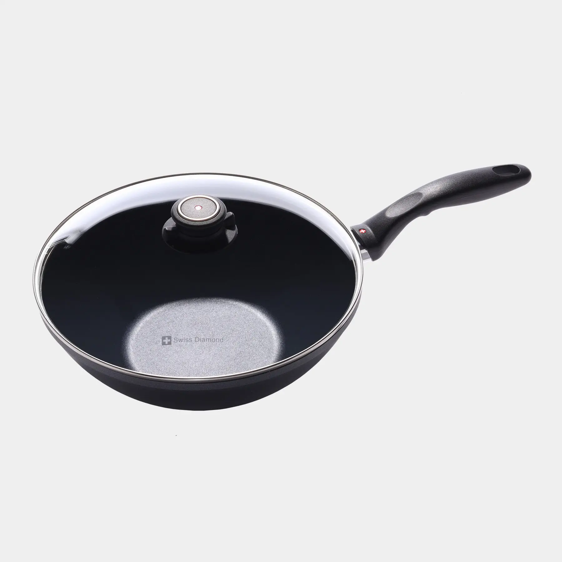 HD Nonstick Wok with Glass Lid | Made in Switzerland