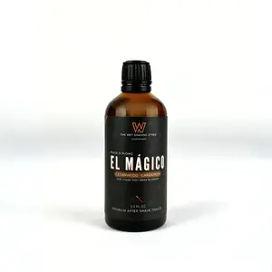 El Magico Essentials Premium After Shave Splash - Gentle Cardamom & Cedarwood Scent - 3.3 FL OZ - Made in USA - Aftershave Foam with Witch Hazel & Aloe Vera