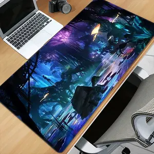 Avatar Fire and Ash Theme, Office Mouse Pad, Gaming Mouse Pads, Rubber Base, Office Desk Mat, For Office, Gaming, Birthday, Christmas Desktop Decoration Gifts, Desk Accessories, Desk Decoration