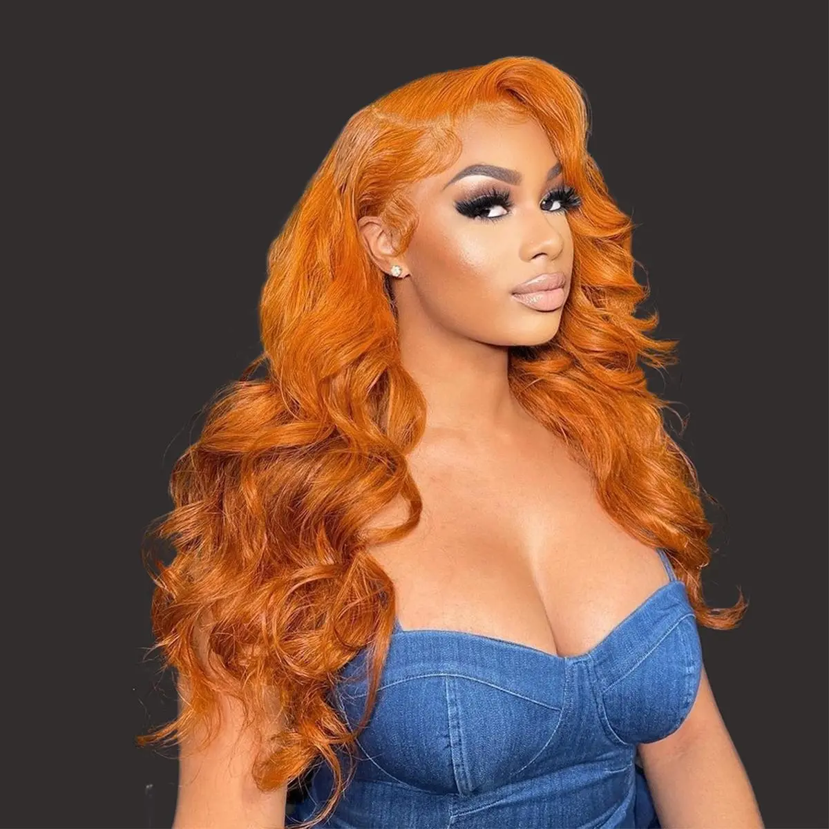 Ginger orange 13x6 Lace Front Wigs human hair Pre Plucked Ginger wigs Human hair 180% Density Body Wave Wigs Humaun hair Colored Free styling, dyeing Black Women Bleached Knots #SummerVibes