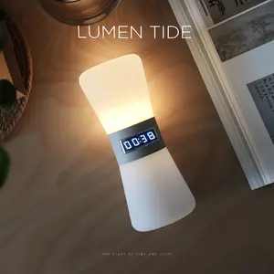 Bedside desk restaurant bar time hourglass charging LED desk lamp dining table timing timer