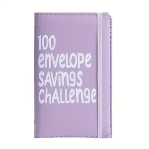 100 Envelopes 100 Days Savings Challenge Handbook, Savings Challenge Planner, Mini Budget Binder with Cash Storage Envelopes, Easy Fun Way to Save $50$50