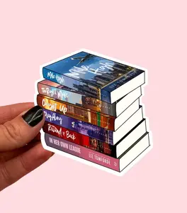 UPDATED The Windy City series stack sticker | Romance book stack