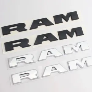 2Pcs   Door Side Letters Emblems Badges For RAM 1500