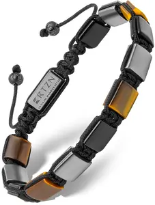 RTZN Men's Triple Protection Beaded Bracelet - Havana