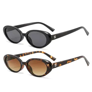 kimorn Oval Sunglasses for Women Men Fashion Small Oval Sunglasses 90s Vintage Shades