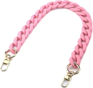 Purse Chain Removable Handbag Chain Straps Fishbone Shape  Bag Handle Replacement for  Bag Crossbody Bag, with Double Buckles (, 45cm/17.72")