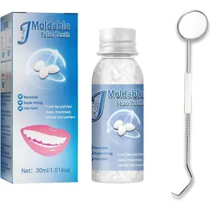 Provisional Teeth Decoration Fake Tooth High Hardness, Durable, and Reusable. Broken Tooth Moldable Fake Teeth.