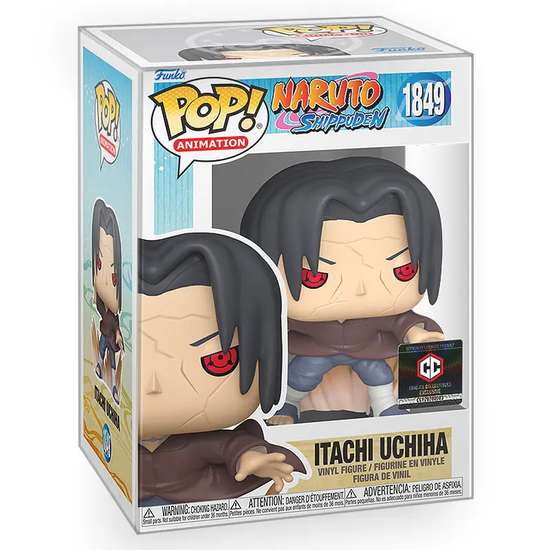 Funko POP Anime: Naruto Shippuden - Itachi Uchiha (Edo Itachi) Vinyl Figure with Epic Collectibles Premium Box Protector Included