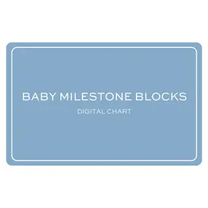 Digital Chart: Needlepoint Baby Milestone Block Canvas