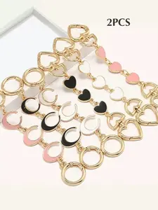 2pcs Purse Chain Extender, Bag Extender Chain, Purse Strap Extenders for Handbags, Crossbody Bag Charms Accessories, All Seasons