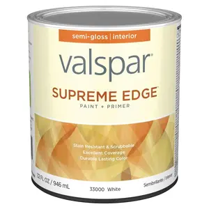 Valspar  1 qt. Supreme Acrylic Latex All Purpose Paint, White