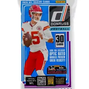 1 - Panini 2025 Donruss Football Fat pack - 30 Cards per Pack one pack per purchase opened live