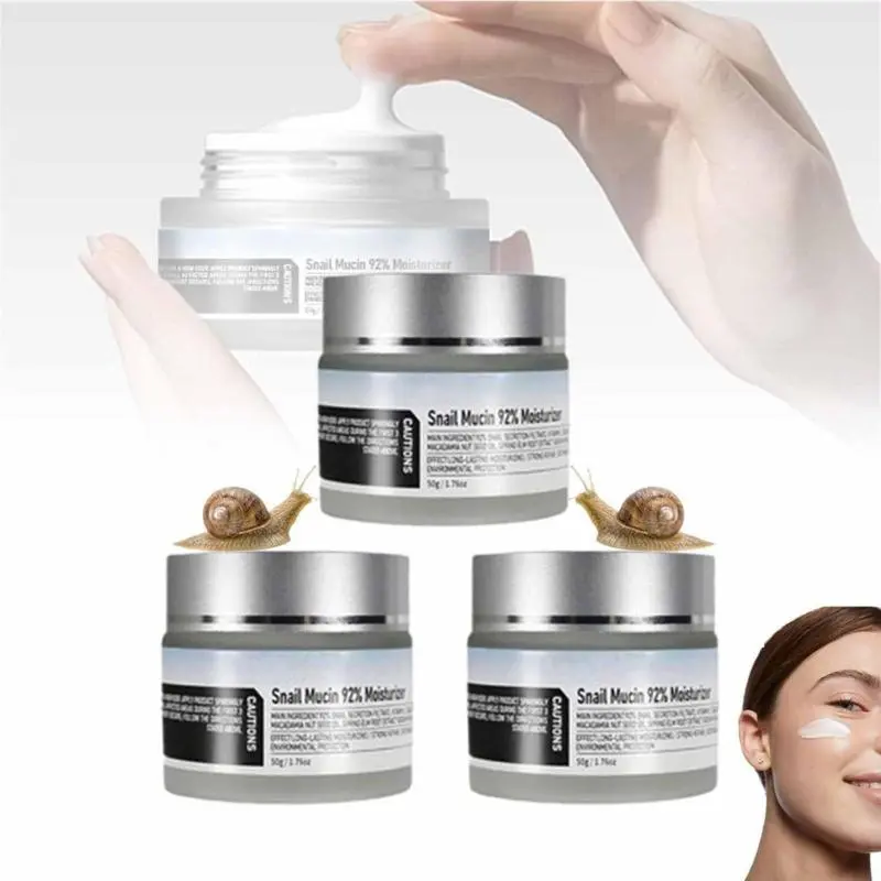Snail Mucin 92% Daily Moisturizing Cream - Gentle, No Harshness Hydrating & Soothing Formula for Dry Skin, 50g/1.76oz Soft Skin Repair Solution, Beauty & Personal Care Moisturizers & Mists