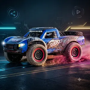 JJRC 1:14 Scale High-speed motor 4WD All-Terrain Remote Control Truck — 40 km/h, Metal Drivetrain, Dynamic Suspension, and Tri-Mode LED Lights | Adult RC Car | High-Speed ​​Off-Road Racing Car Children's Toy Brushless Rc Car Rc Drift Car