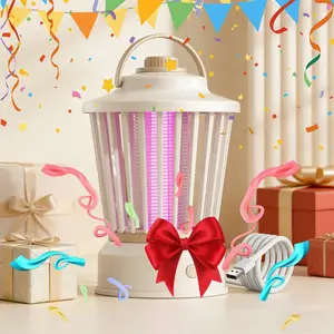 New Portable Electric Mosquito Killer Lamp, LED Light for Pest Control, Suitable for Home, Outdoor Camping, Kitchen Management