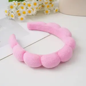 1 PCS Pink Spa headband, Non-Slip Spa Headband for Women & Girls - Soft Terry Cloth Hair Wrap for Yoga, Skincare, Makeup, Sports & Daily Use,Birthday Gift,Halloween,Thanksgiving Gift For Friends,Girl Friend,Family (Pink)