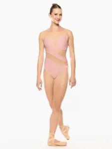 Lunata Leotard Rose Tan Mesh Kids RTW