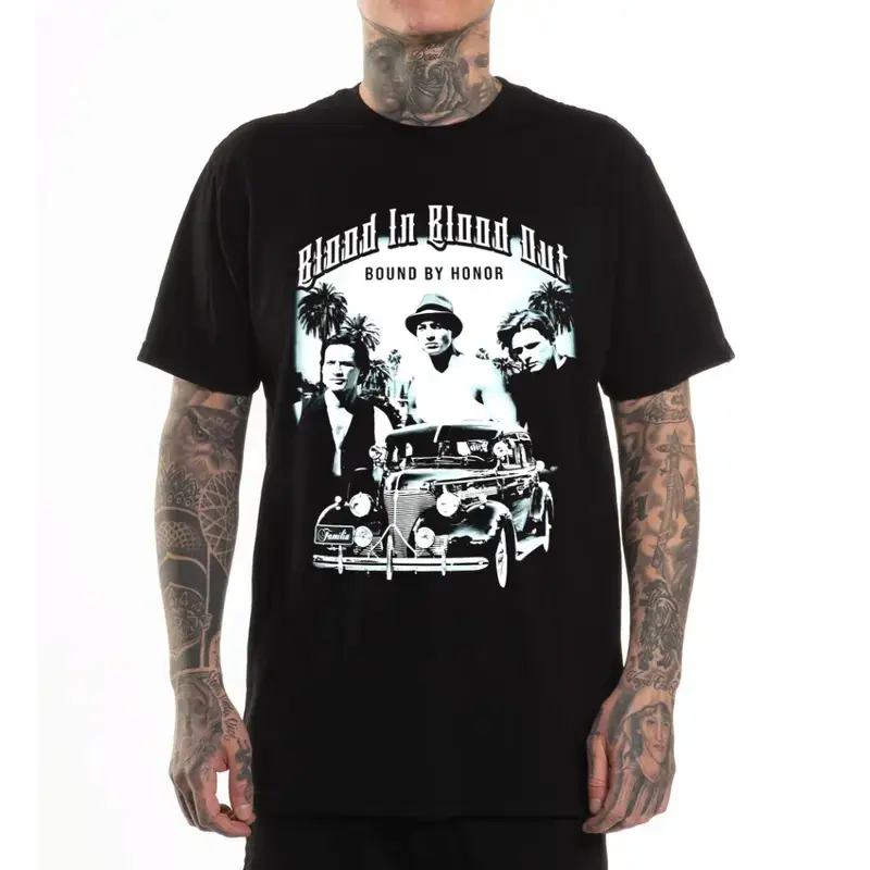 Blood In Blood Out Vatos Locos T-shirt, Chicano Style Streetwear, Mexican Shirt, Street Wear for Men & Women.