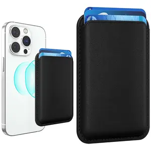 RFID Blocking Slim Credit Card Holder, Minimalist Magnetic Phone Wallet, Compatible With Magnet Phones And Cases, Strong Magnet Phone Wallet For IPhone 17/ 16/ 15/ 14/ 13/ 12/ Pro/ Max/ Plus/ Air, Can Accommodate Multiple Cards, Perfect Accessories