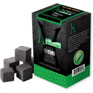 Coconut Charcoal -  Grilling & BBQ Experience with Cubes Made of Coconut Shell, Long-Lasting Odorless Charcoal - (1 KG)