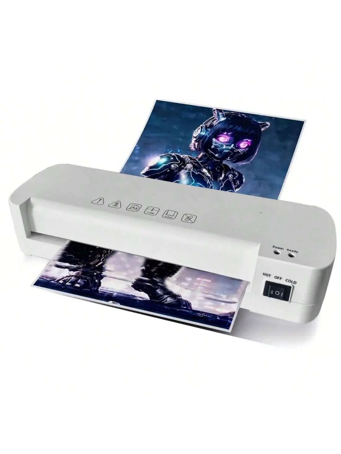 1 x 9 in Anti-Jam Thermal Laminator with Hot/Cold Mode, Bubble-Free, 4-Min Heatup, Included Office Accessories, Easy Operation for Home/Office Use (Ideal for Documents, Posters, Photos), No, School