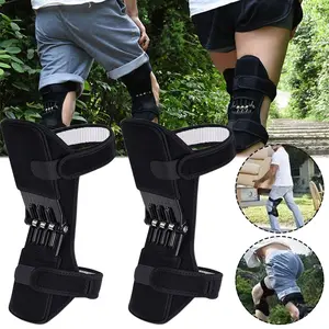 Knee joint booster, knee joint support, protects the patella, relieves knee joint pressure, carbon steel support, durable, very suitable for mountain climbing, running and cycling, suitable for all ages, Sports Knee Brace