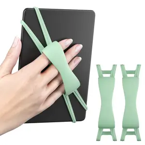 3 PCS Universal Elastic Hand Strap for Tablets & E-Readers 4.7 to 8 Inch. Adjustable Hands-Free Holder for Kindle, Android, iPad Mini. Comfort Grip to Prevent Wrist & Hand Pain While Reading in Bed