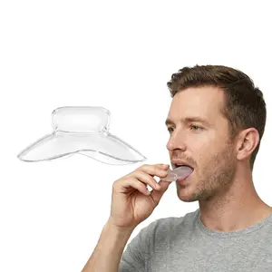 Transparent Silicone Tongue Stabilizer Mouth Guard, Effective Snoring Prevention & Jaw Clenching Relief, Portable Sleep Aid for Couples, Mouthpiece