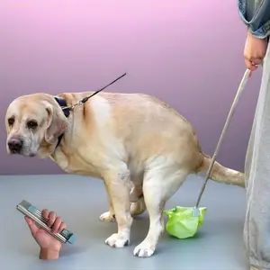 2026 New Model No-Bend Dog Waste Pickup Device — Portable Contactless Poop Picker, Scoop Tool, and Poop Bags for Large, Medium, and Small Dogs When Out and About