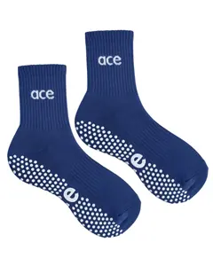 Navy Ace Grip Sock