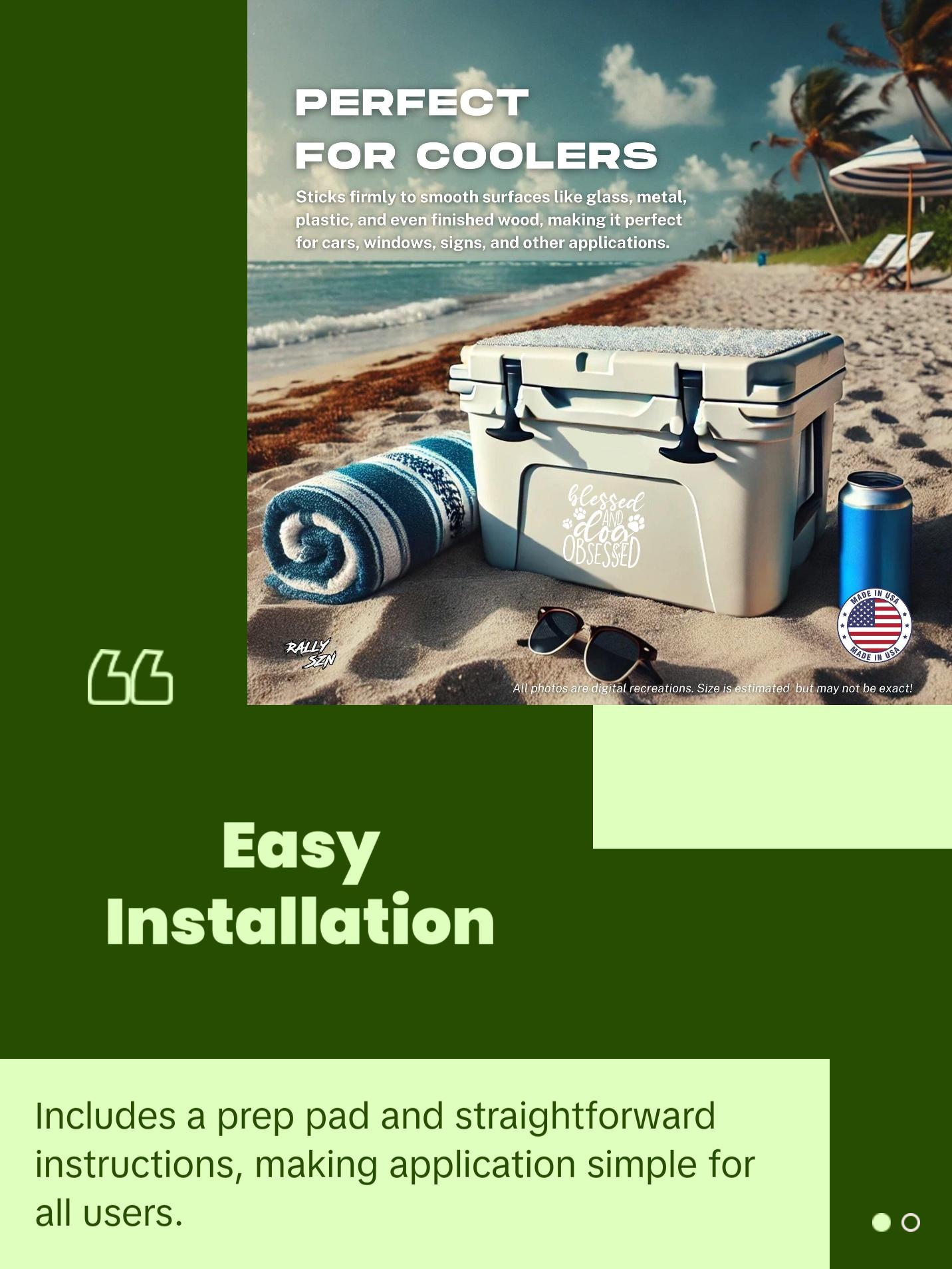 Blessed and Dog Obsessed – Pet Car Decal Sticker