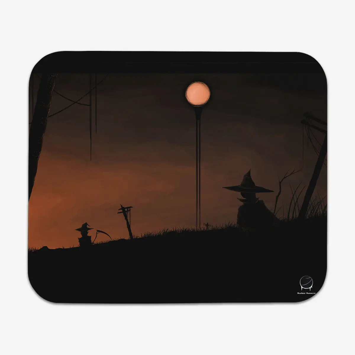 Dark Halloween Night Mousepad, Anti-Drift Grip Computer Pad, Non-Slip Desk Accessory for Computers & Office Use, Anti-Drift Mouse Pads