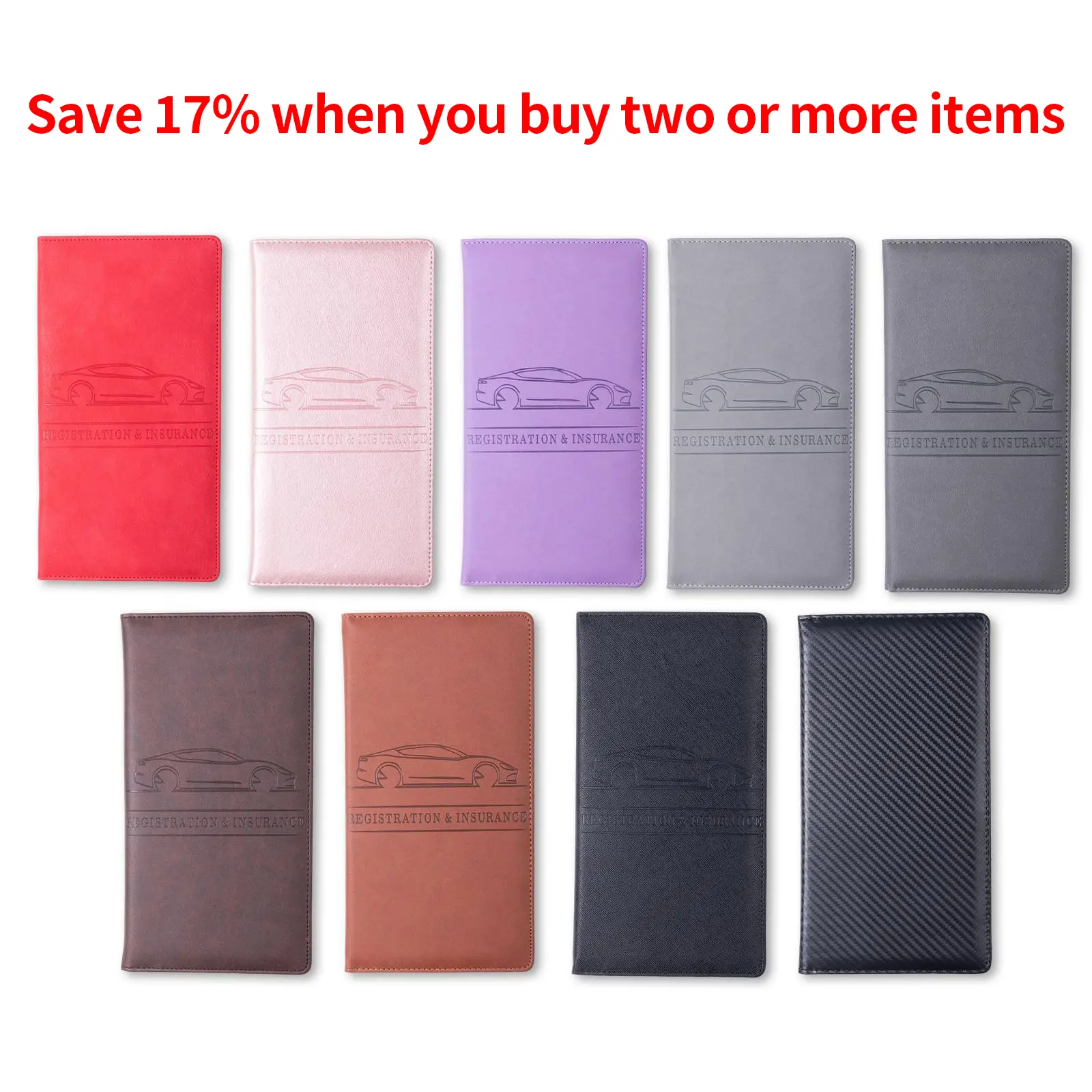 Car Registration & Insurance Card Holder - Magnetic Closure Vehicle Organizer, Durable PU Travel Document Holder for Quick Doc Access, Compact Car Interior Stowing Accessory with Passport Cover (PU for Daily Use)