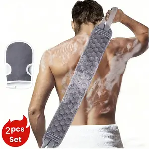 Deep Cleaning Bath Sponge Set, 2 Pieces, Revitalizes Skin, Gentle Exfoliation, Perfect for Daily Use, Enhances Shower Experience, Exfoliating Bath Tool