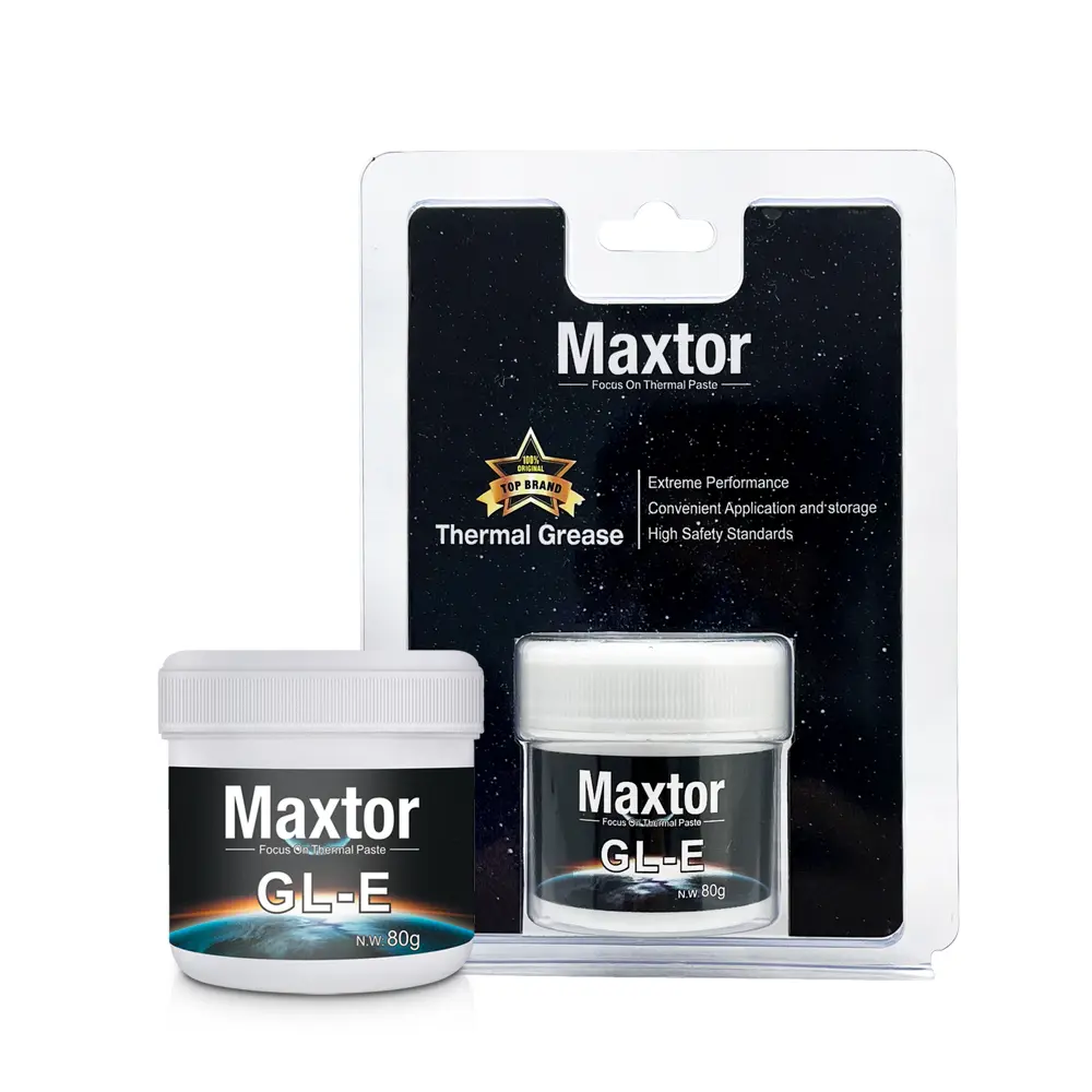 Maxtor GLE Thermal Paste - 50g/80g, Ultra High Conductivity, Extreme Performance for CPU/GPU, High Safety Standards, Manufacturer Warranty, Focused Formulation, Manufacturer Warrenty