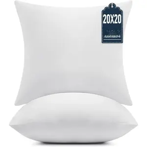 (R) 20x20 Throw Pillow Inserts Set of 2 - Supportive &  Down Alternative Pillow Forms for Couch, Sofa & Bed, Indoor Decorative Cushion Stuffer
