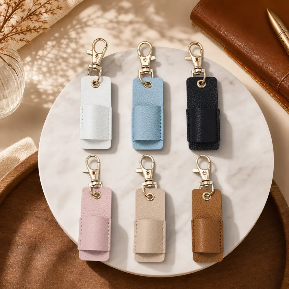 6Pcs Lanyard Pen-Holder, Portable Anti-Lost Pen Holder, Pen-Lanyards Pencil Badge Holder Pocket PU Leather Pen Keychain for Pencil Badges Clipboard Nurses Office Courier - Home Improvement.