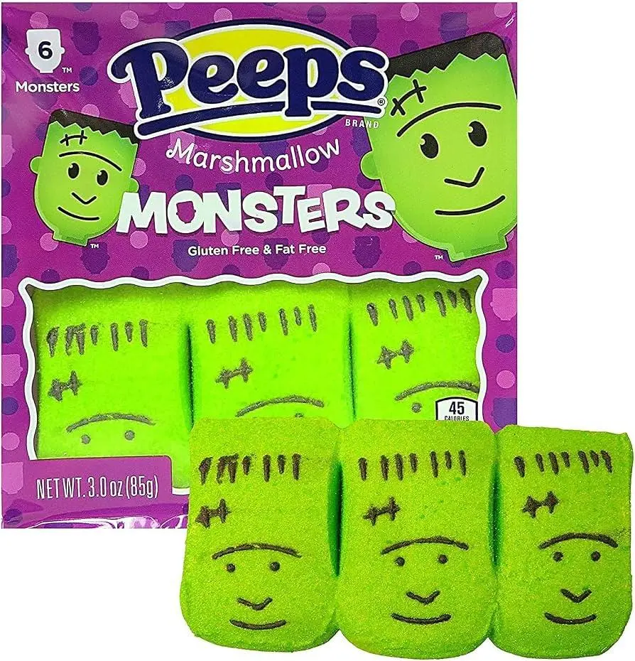 ThayerPeeps Halloween Marshmallow Candy Monster 3oz 12ct