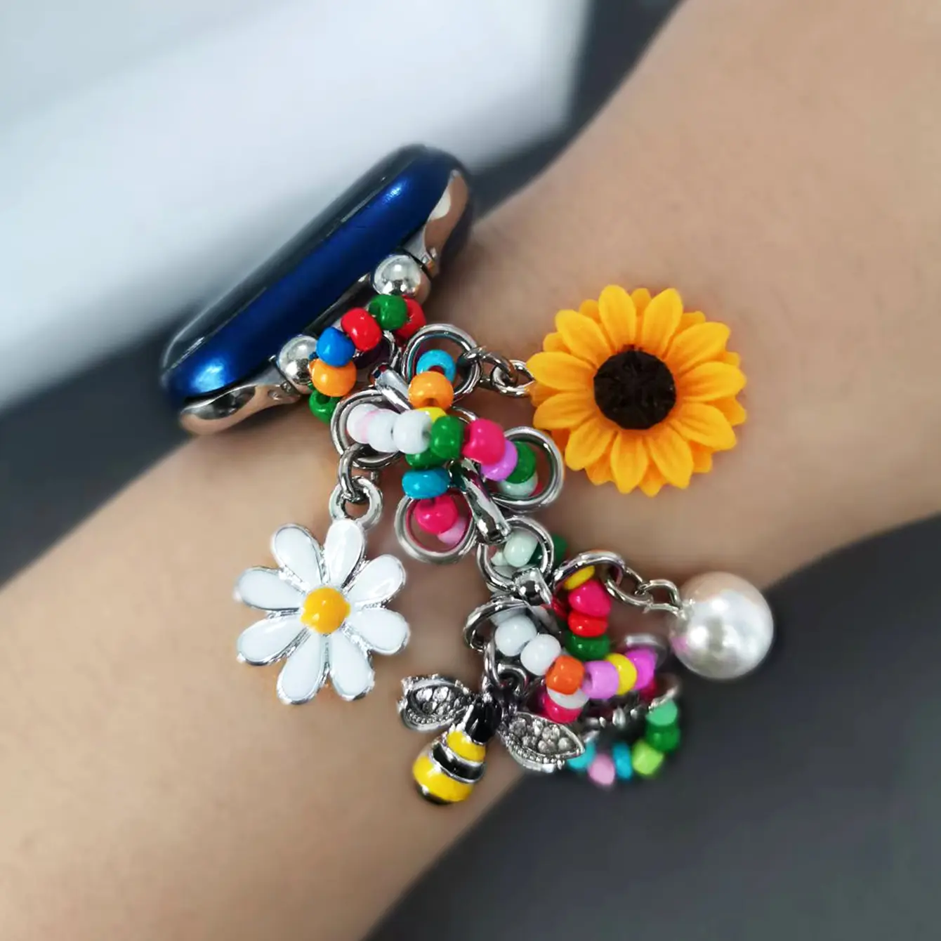 Handmade Colorful Beaded Bracelet Strap for Apple Watch 38-49mm, Se Series & Ultra, Bohemian Style, Women's Fashion Replacement Band, Smart Watch Straps, Smart Watch Accessories, Smartwatch Accessories
