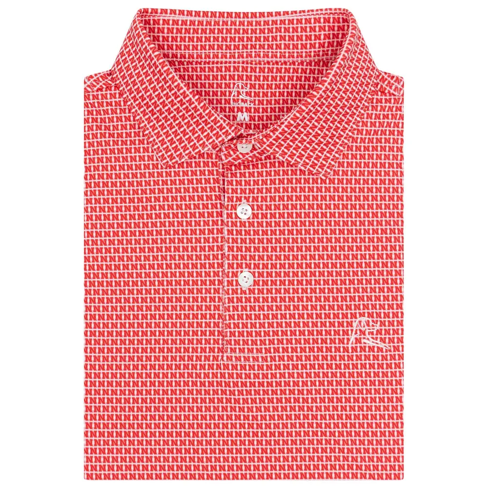 The Nebraska Huskers Men's Short Sleeve Collegiate Polo