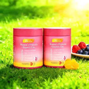 Juicy Probiotic Gummies for Feminine Health, Supports Balanced pH & Daily Comfort, Enriched with Slippery Elm & Prebiotic Blend