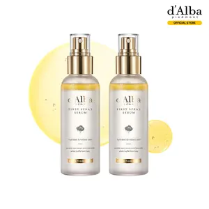 [OFFICIAL d'Alba] [2 Bottles Set] White Truffle First Spray Serum - Authentic Face Glow Serum - Lightweight & Vegan Korean Serum Face Spray (Total 6.76 fl oz.)