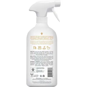 ATTITUDE Bathroom Cleaner, EWG Verified, Plant- and Mineral-Based Ingredients, Vegan and Cruelty-Free Household Products, Citrus Zest, 27.1 Fl Oz